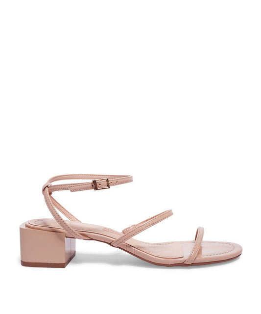 Sandália Santa Lolla Nude Verniz Salto Baixo