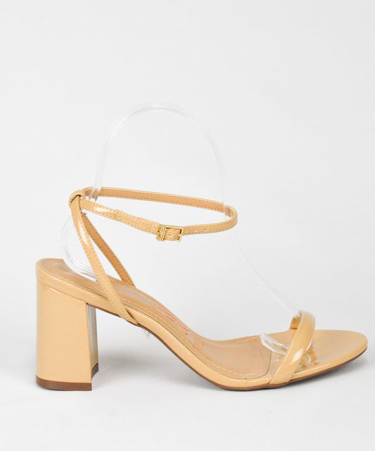Sandália Santa Lolla Nude Verniz Salto Grosso - 04AC.35D6.0329.0049