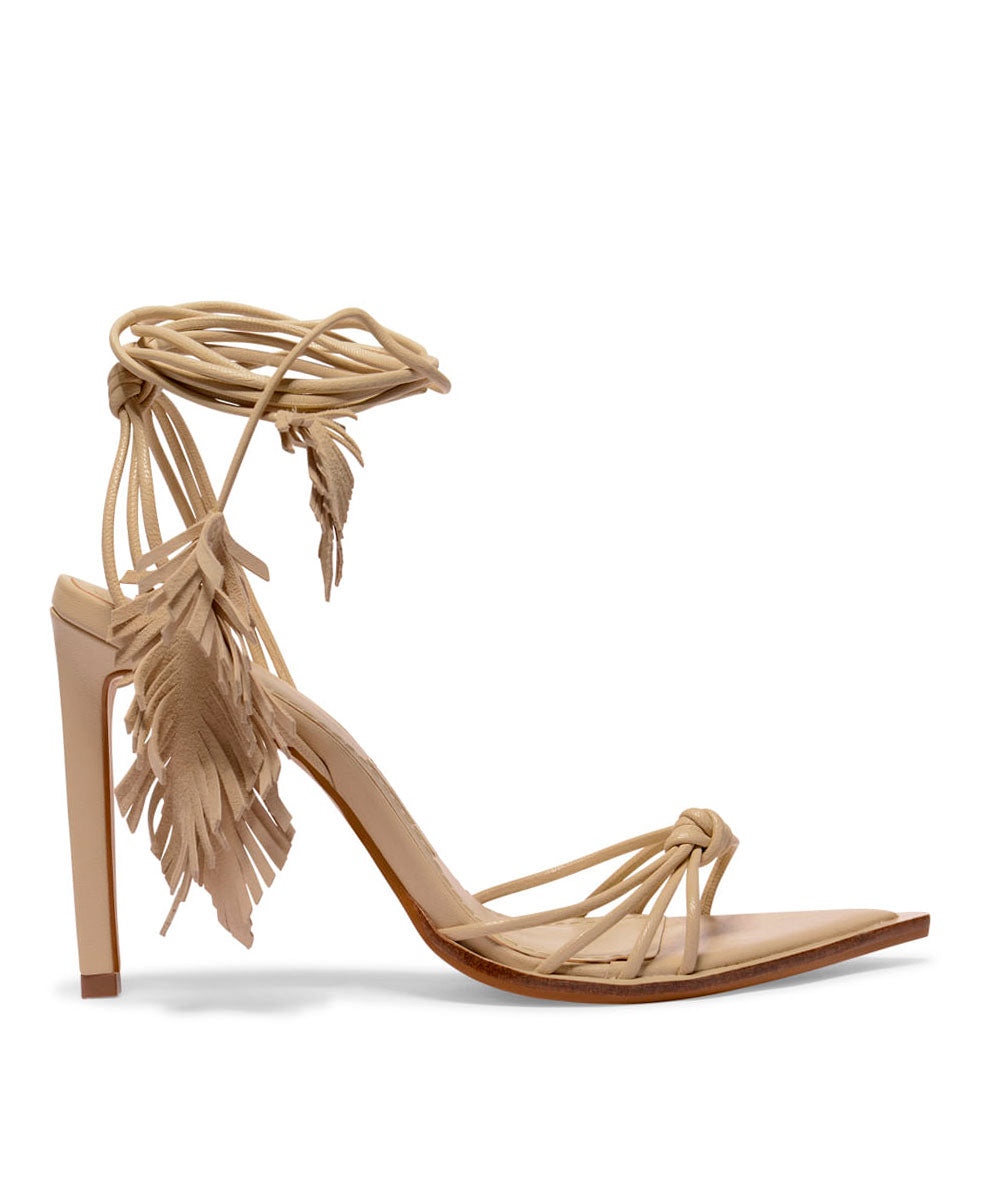 Sandália Santa Lolla Off White Folha Amarração