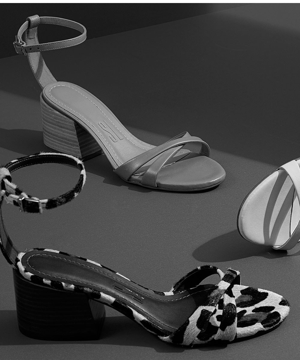 Sandália Santa Lolla Onça Salto Bloco Baixo