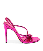 Sandália Santa Lolla Pink Cristal Salto Alto Fino