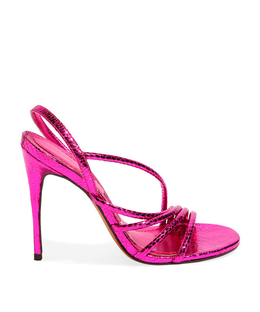 Sandália Santa Lolla Pink Cristal Salto Alto Fino