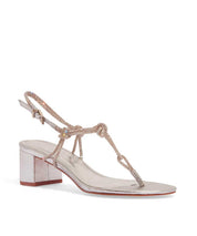 Sandalia Santa Lolla Prata Metalizado Strass