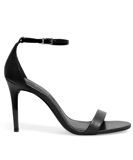 Sandália Santa Lolla Preta Salto Alto Fino