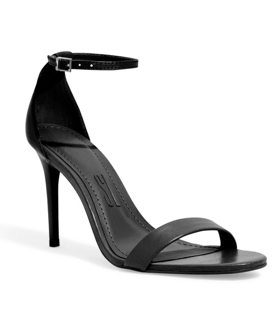 Sandália Santa Lolla Preta Salto Alto Fino