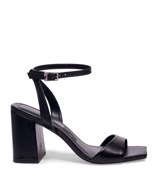 Sandália Santa Lolla Preta Salto Alto Grosso