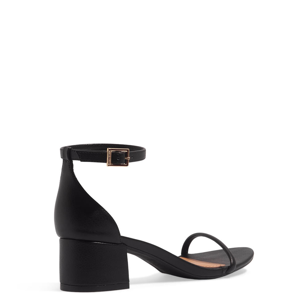 Sandalia Santa Lolla Preta Salto Bloco