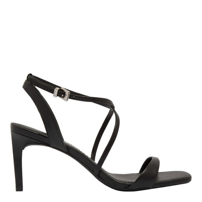 Sandália Santa Lolla Preta Salto Fino Médio