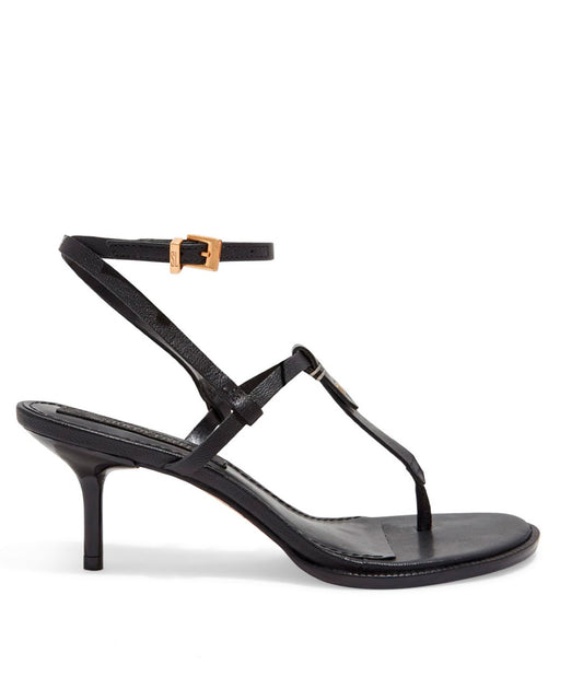 Sandália Santa Lolla Preta Salto Médio