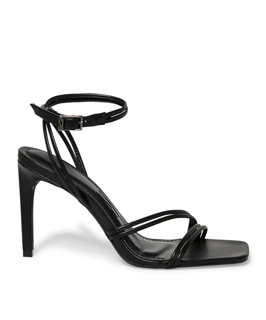 Sandália Santa Lolla Preta Tiras Salto Alto