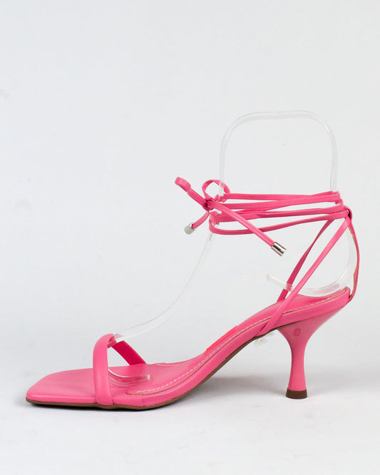 Sandália Santa Lolla Salto Fino Flamingo Amarração