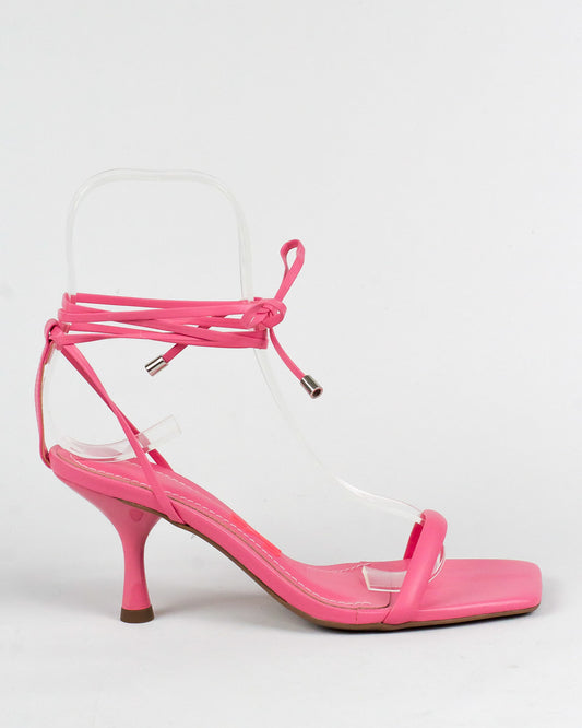 Sandália Santa Lolla Salto Fino Flamingo Amarração