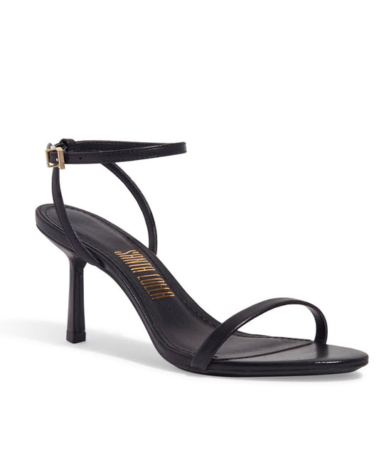 Sandália Santa Lolla Salto Fino Tira Fina Preta