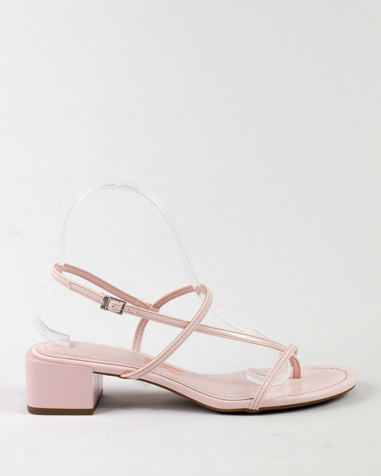 Sandália Santa Lolla Salto Grosso Rosê Verniz