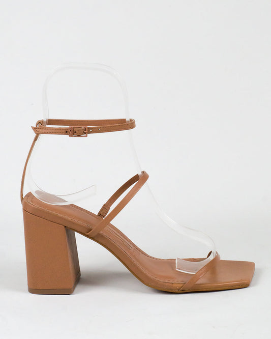 Sandália Santa Lolla Salto Grosso Tan