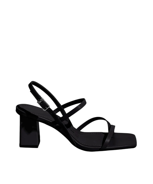 Sandália Santa Lolla Tiras Napa Havai Preto