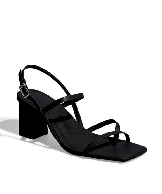 Sandália Santa Lolla Tiras Napa Havai Preto