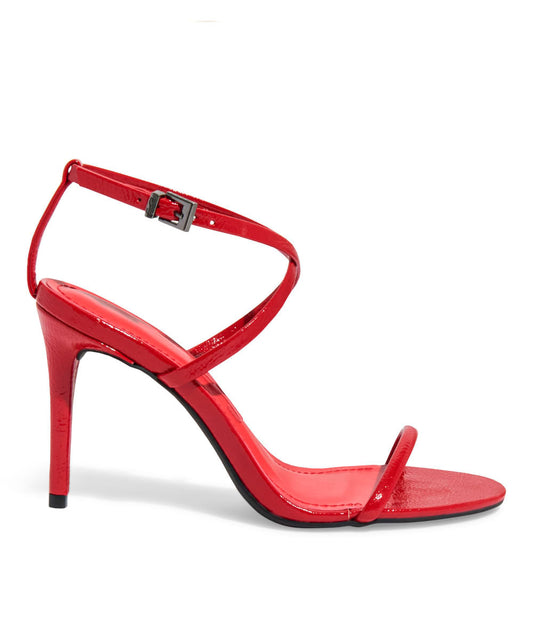 Sandália Santa Lolla Vermelha Envernizada Salto Fino