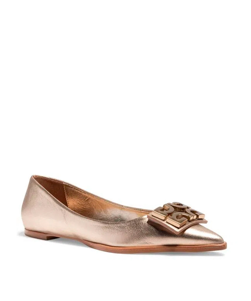 Sapatilha Degalls Ouro Light Monograma Bico Fino