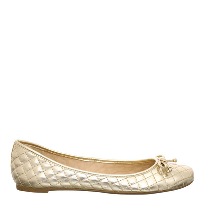 Sapatilha Dourada Santa Lolla Bico Redondo 