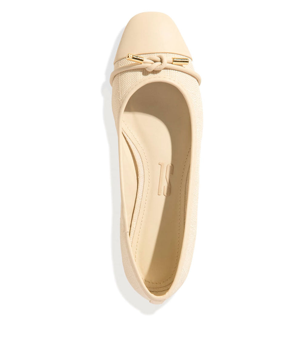 Sapatilha Santa Lolla Copacabana Off White Laço