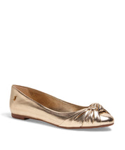 Sapatilha Santa Lolla Metalizada Ouro Light Soft Bico Redondo