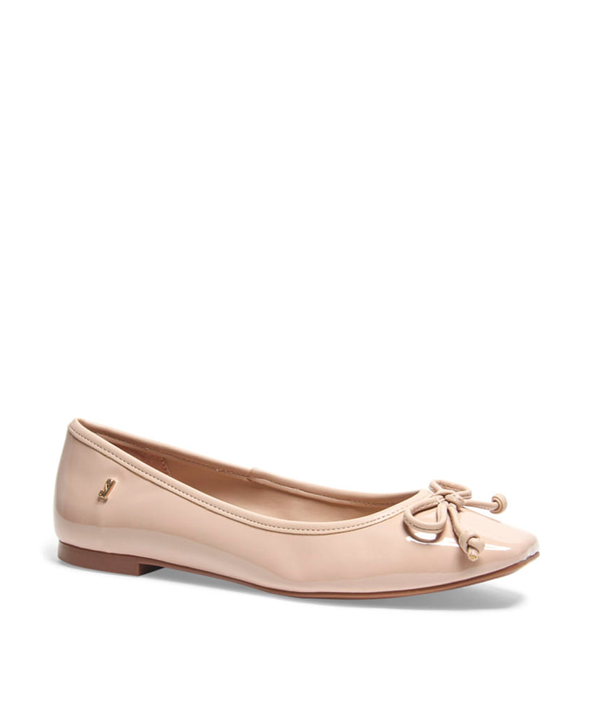 Sapatilha Santa Lolla Nude Verniz Bico Quadrado