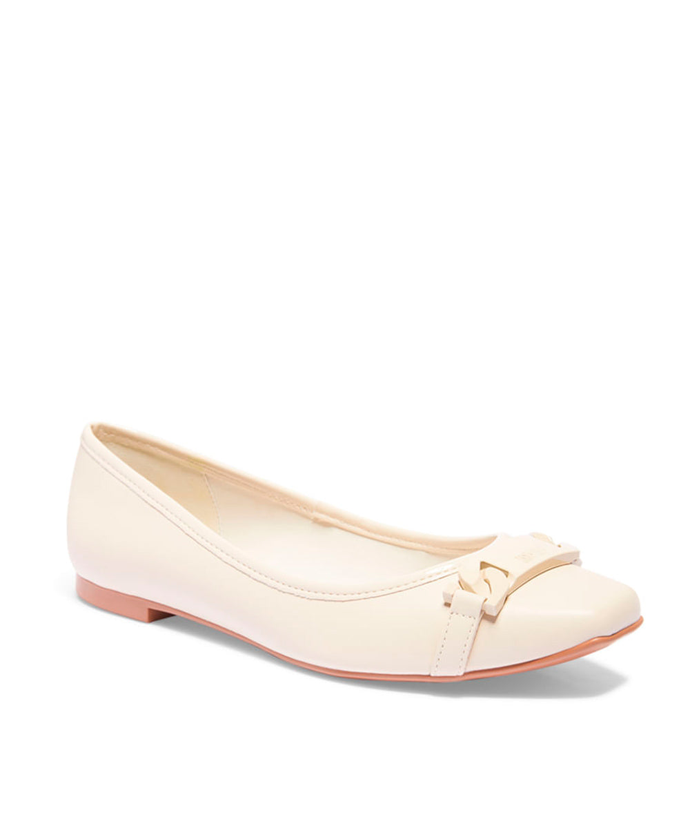 Sapatilha Santa Lolla Off White Placa Bico Quadrado