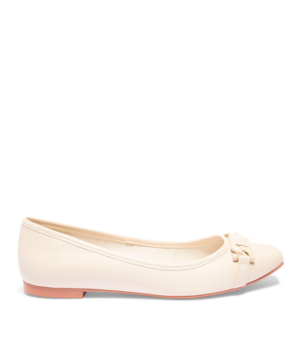 Sapatilha Santa Lolla Off White Placa Bico Quadrado