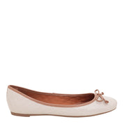 Sapatilha Santa Lolla Off White Verniz Matelassê