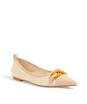 Sapatilha Santa Lolla Tecido Copacabana Bico Fino Off White
