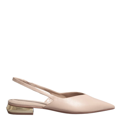 Sapatilha Slingback  Santa Lolla Off White Couro