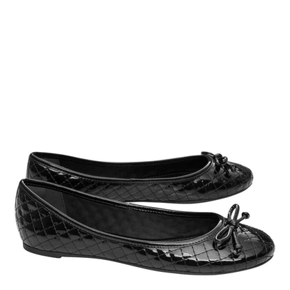 Sapatilha Santa Lolla Preto Verniz Matelassê