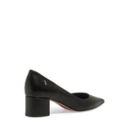 Scarpin Preto Santa Lolla Salto Bloco Bico Fino