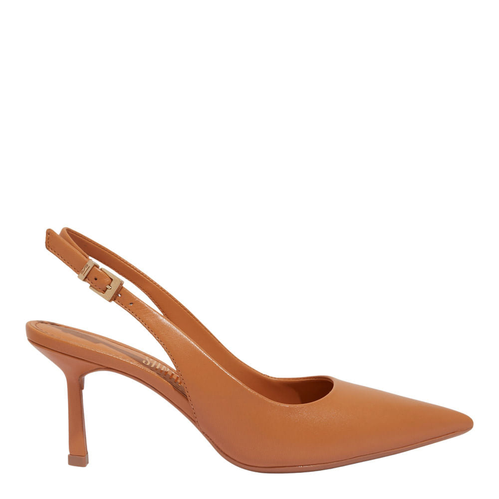 Scarpin Santa Lolla Bege Slingback Salto Fino