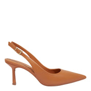 Scarpin Santa Lolla Bege Slingback Salto Fino