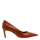 Scarpin Santa Lolla Marrom Couro Salto Fino