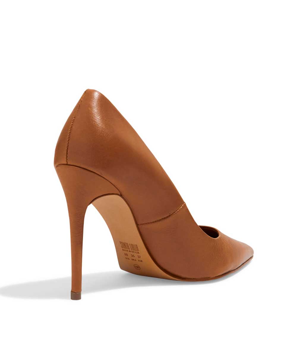 Scarpin Santa Lolla Marrom Salto Fino