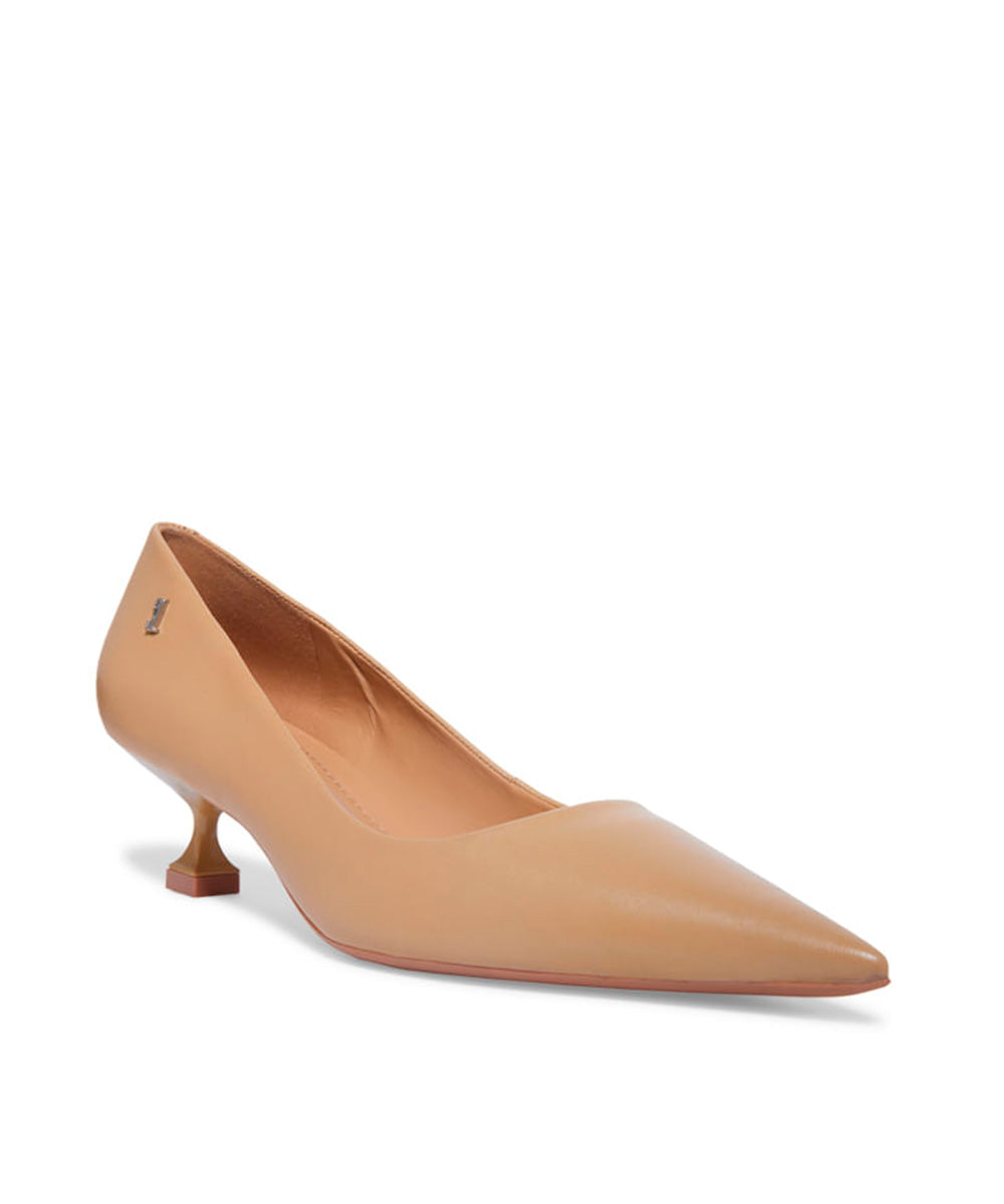 Scarpin Santa Lolla Nude Castor Salto Baixo Fino