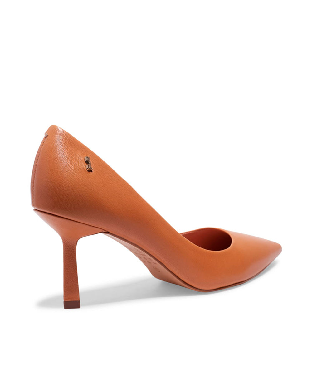 Scarpin Santa Lolla Nude Rosado Salto Fino Médio