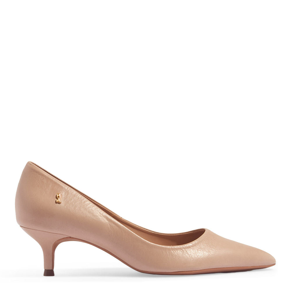 Scarpin Santa Lolla Nude Salto Baixo