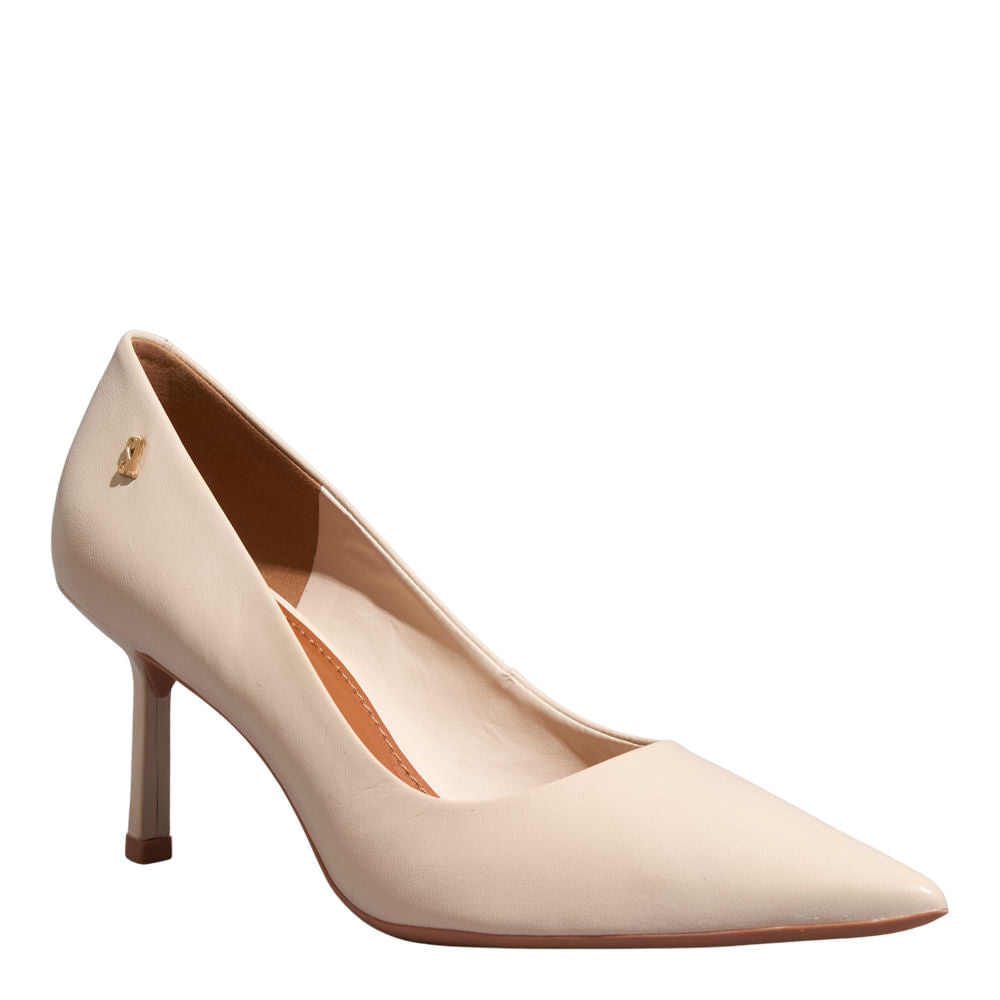 Scarpin Santa Lolla Off White Salto Fino Médio