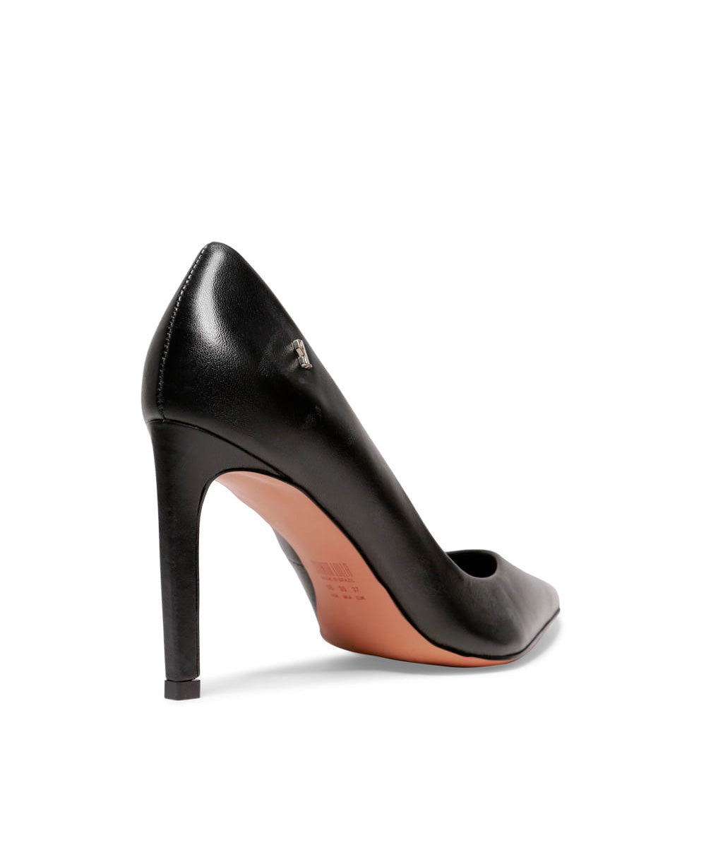 Scarpin Santa Lolla Preto Salto Alto Fino