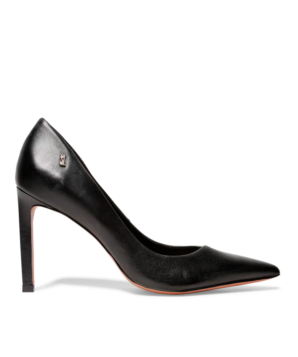 Scarpin Santa Lolla Preto Salto Alto Fino