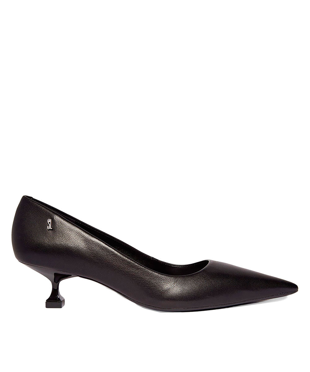 Scarpin Santa Lolla Preto Salto Fino Bico Fino