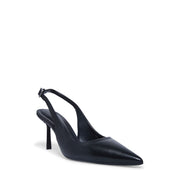 Scarpin Santa Lolla Preto Slingback Salto Fino