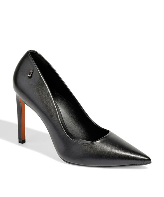 Scarpin Santa Lolla Preto Soft Salto Alto Fino