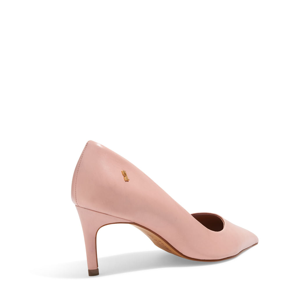 Scarpin Santa Lolla Rosa Candy Bico Fino Salto Médio