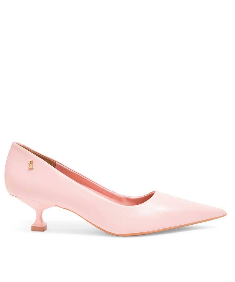 Scarpin Santa Lolla Rosa Salto Fino Baixo