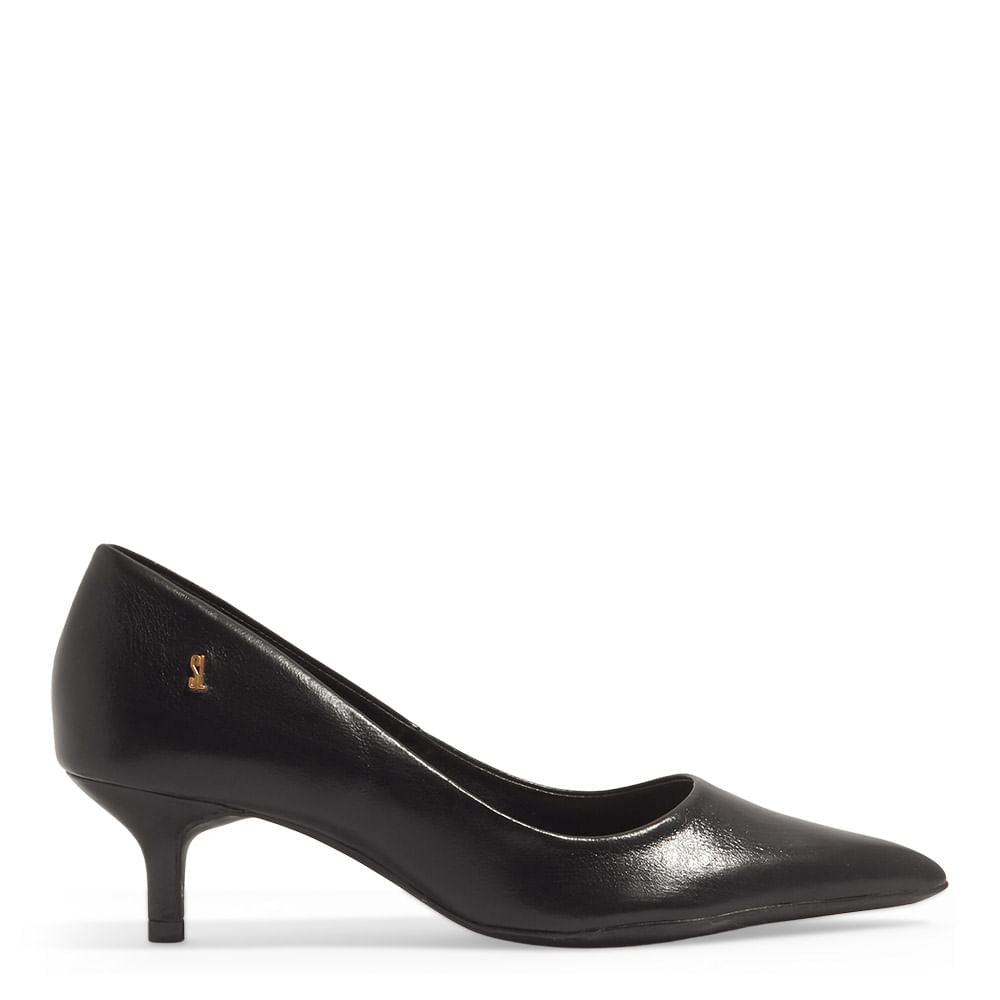 Scarpin Santa Lolla Salto Baixo Preto